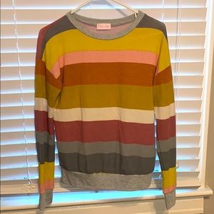 Pink Lily Striped long sleeve shirt